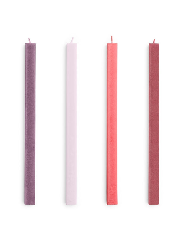 Velas Square - Conjunto de 4 Vermelhos