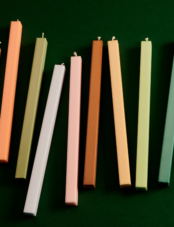 Velas Square - Conjunto de 4 Vermelhos