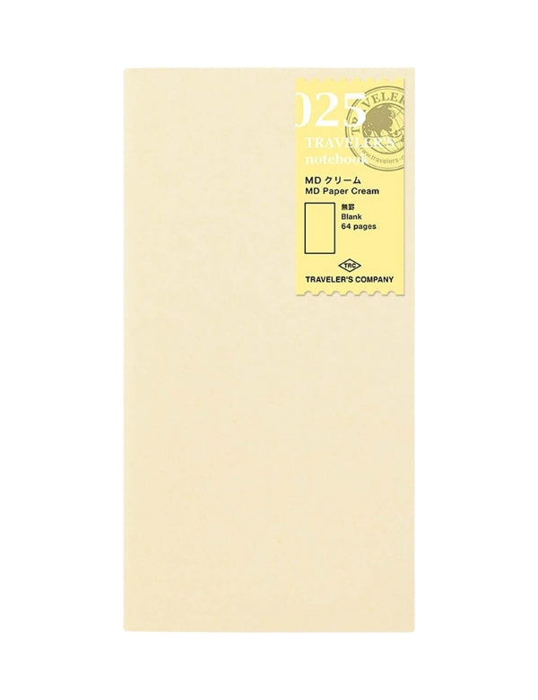 Traveler's Notebook Regular Refill 025, Cream Paper