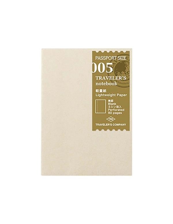 Traveler's Notebook Passport 005 Refill - Lightweight Paper