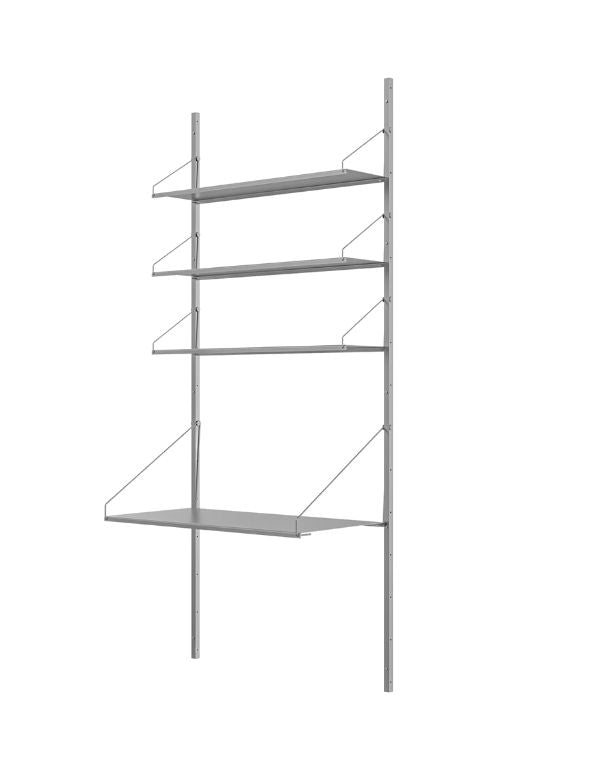Library Shelf — Desk, Stainless Steel