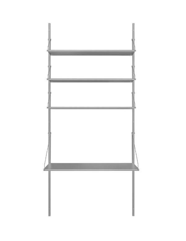 Library Shelf — Desk, Stainless Steel