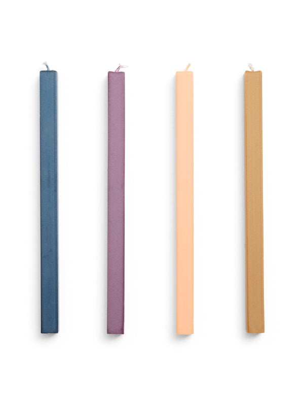 Square Candles - Set of 4 Dark