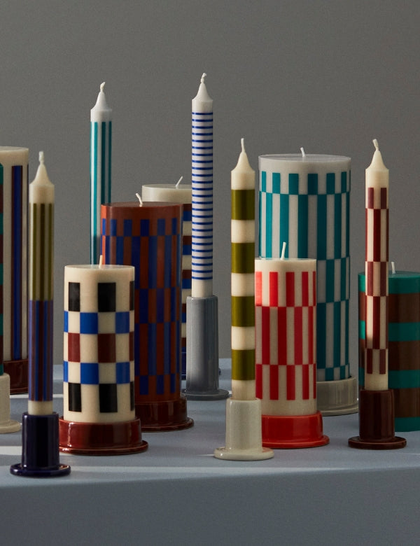 Candle Pattern - White and Red
