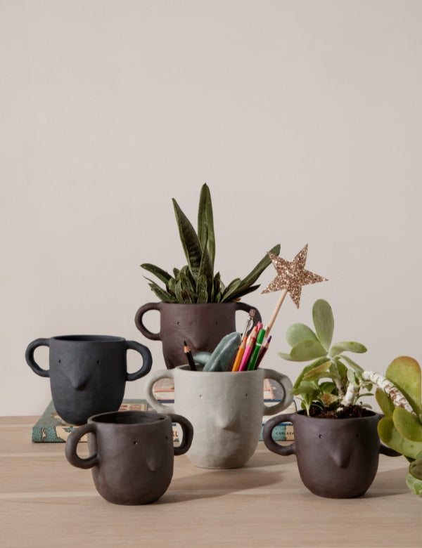 Vaso Mus, Grande — Vermelho Acastanhado