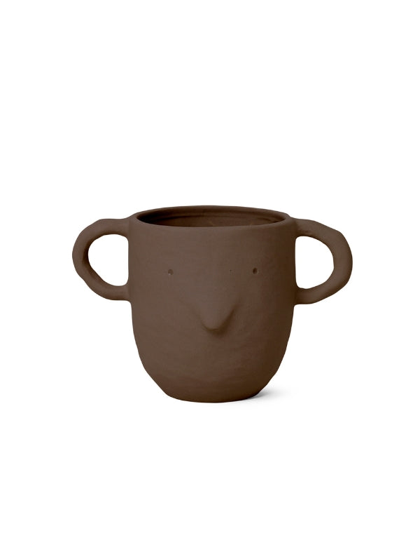 Vaso Mus, Grande — Vermelho Acastanhado