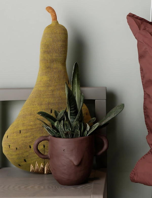Vaso Mus, Grande — Vermelho Acastanhado