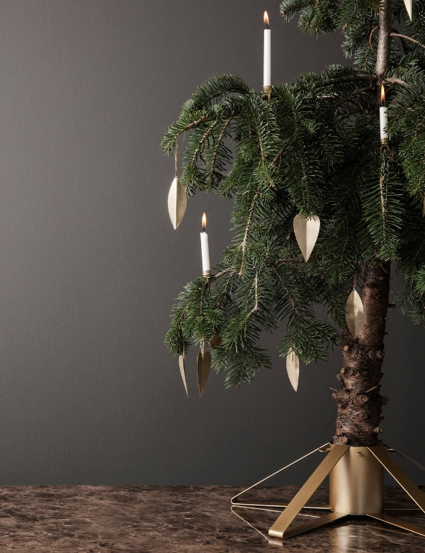 Ornamentos Leaf — Conjunto de 4