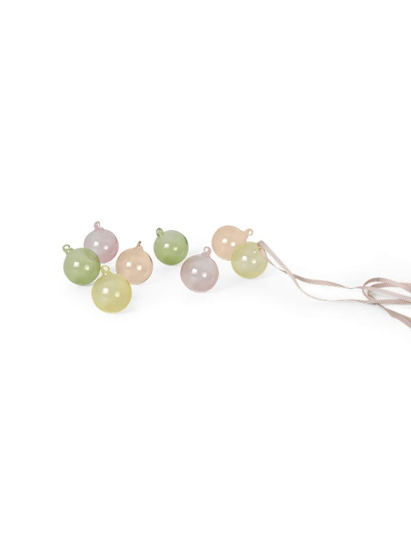 Glass Ornaments — Set of 8