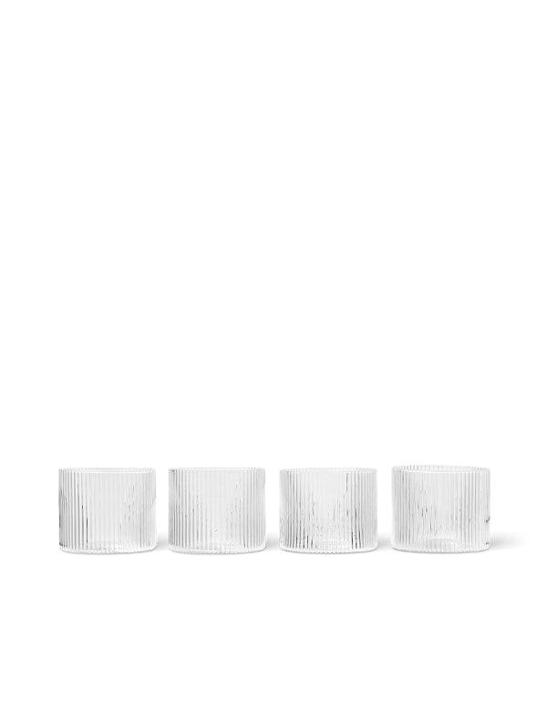 Copos Baixos Ripple — conjunto de 4