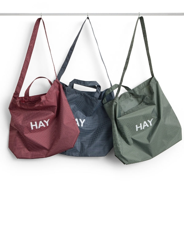 Green Grid Crossover Bag - Medium