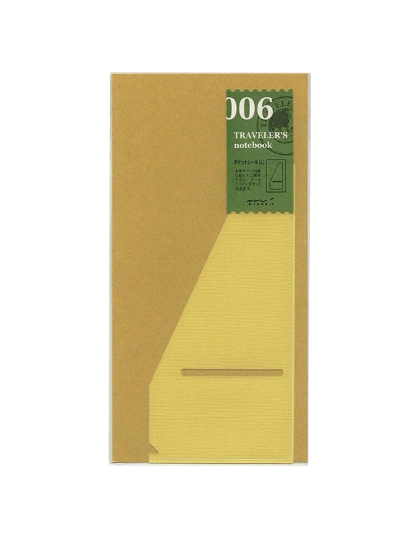 Recarga Traveler's Notebook Regular 006, Bolsa adesiva
