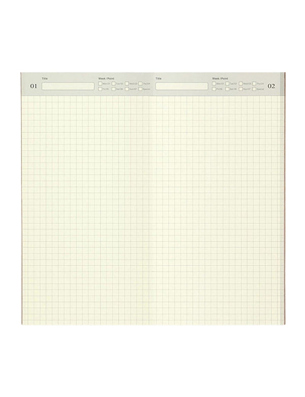 Recarga Traveler's Notebook Regular 005, Agenda Livre