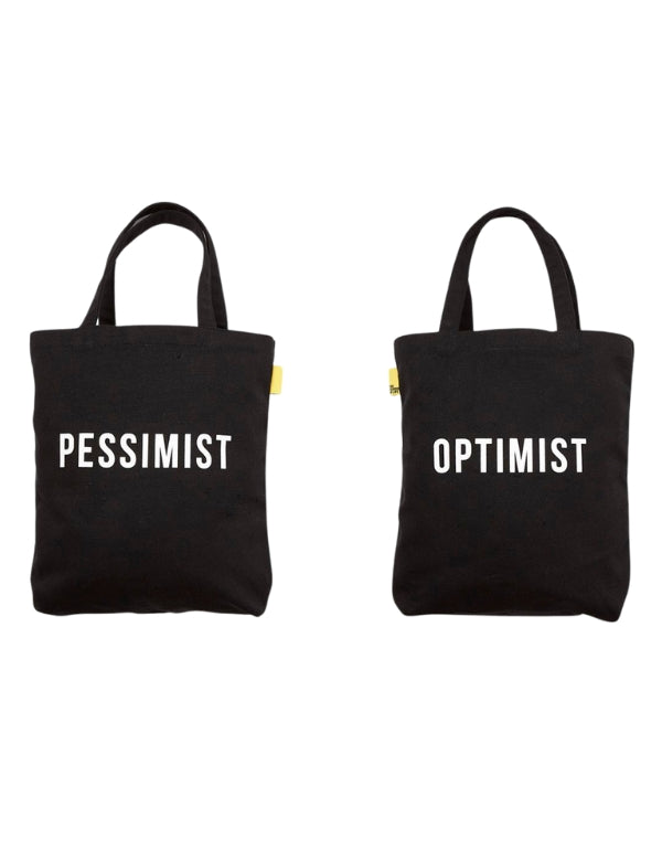 Tote bag — Optimist/Pessimist