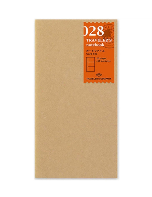 Traveler's Notebook Regular 028 Refill, Card File