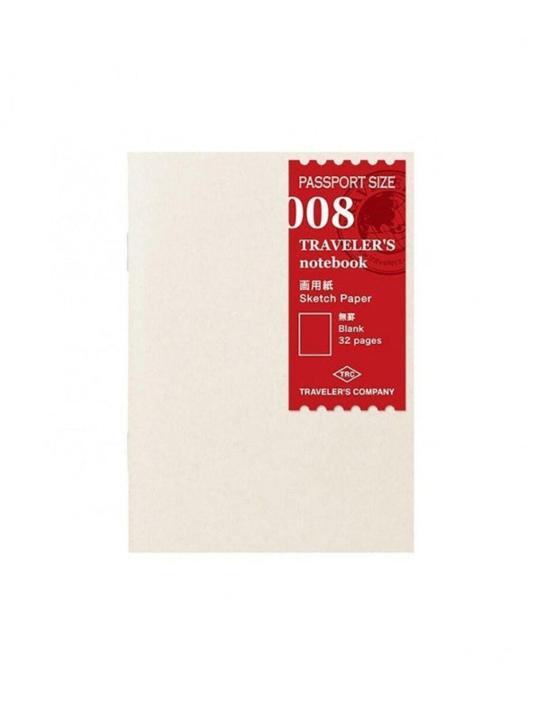 Recarga Traveler's Notebook Passport 008, Papel para esboço