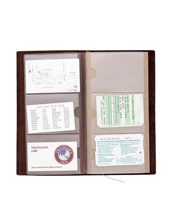 Recarga Traveler's Notebook Regular 007, Ficheiro de cartões