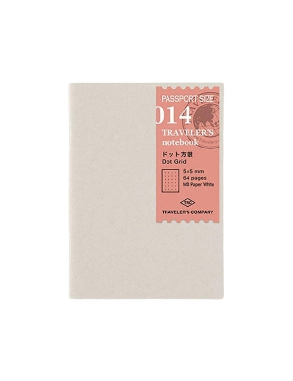 Recarga Traveler's Notebook Passport 014, Grelha de pontos