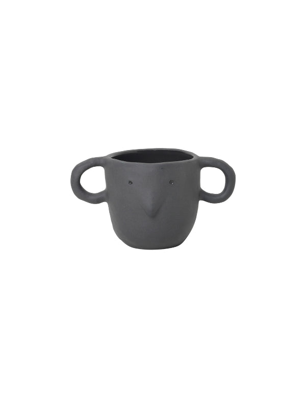 Vaso Mus, Pequeno — Cinza escuro