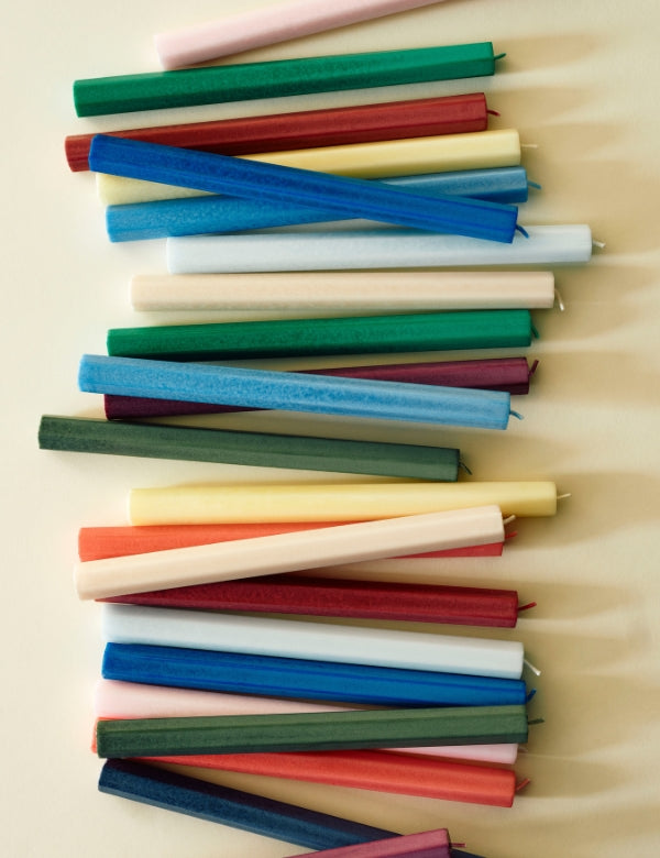 Velas Hexagon - Conjunto de 4 Dark