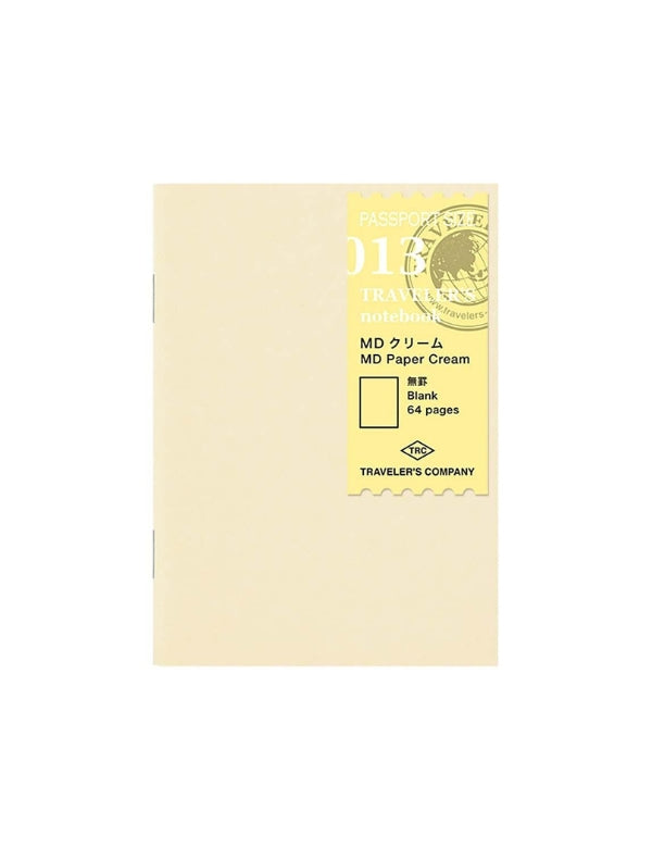 Recarga Travelers Notebook Passport 013 - Papel Creme