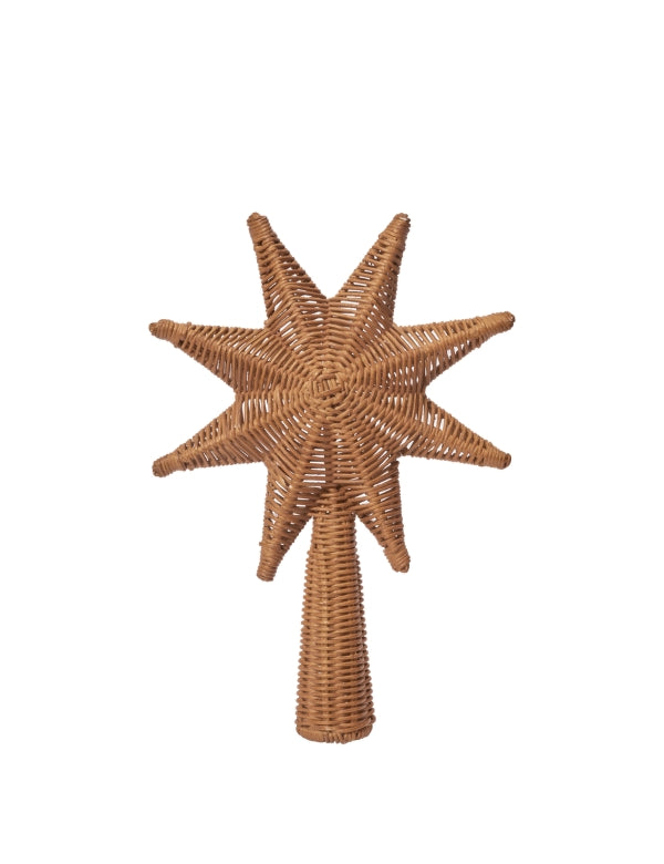 Estrela de Rattan para árvore de Natal