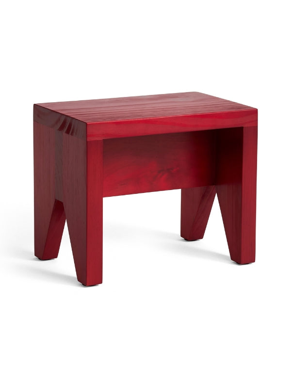Banco curto Manolito - Vermelho