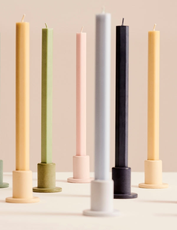 Hexagon Candles - Set of 4 Pastel