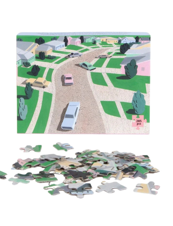 Puzzle, Pastel Suburbia