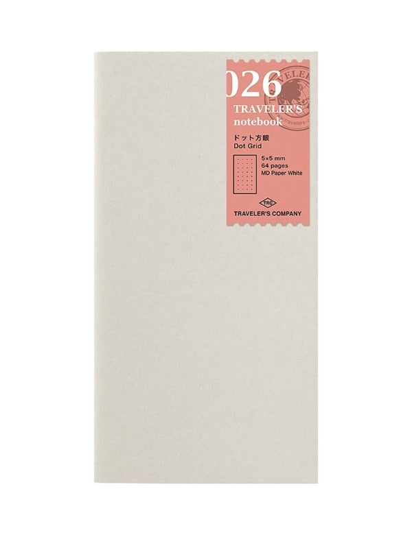 Recarga Traveler's Notebook Regular 026, Caderno Pontilhado